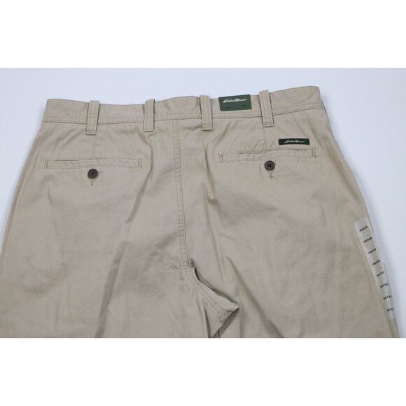 Deadstock Vtg Eddie Bauer Mens 36x32 Classic Fit Pleated Wide Leg Chino Pants - Picture 11 of 16